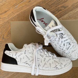 ED Ellen DeGeneres Leather Graffiti Sneakers - NEW